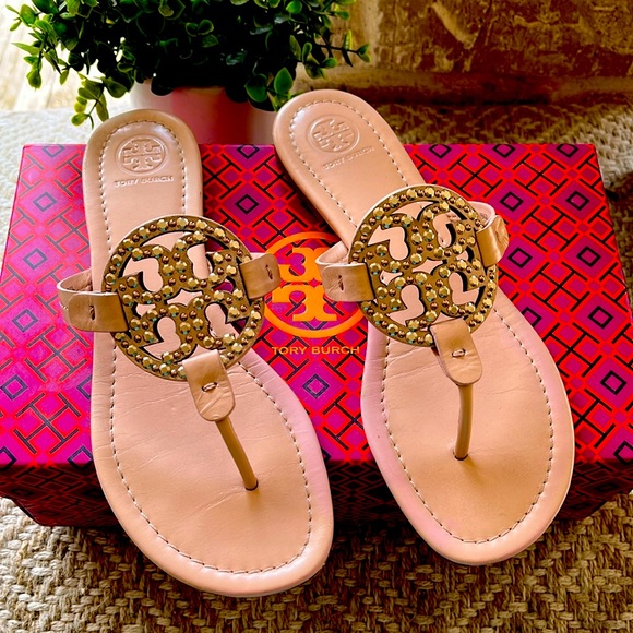 Tory Burch Miller Embellished Sandals - Picture 1 of 8